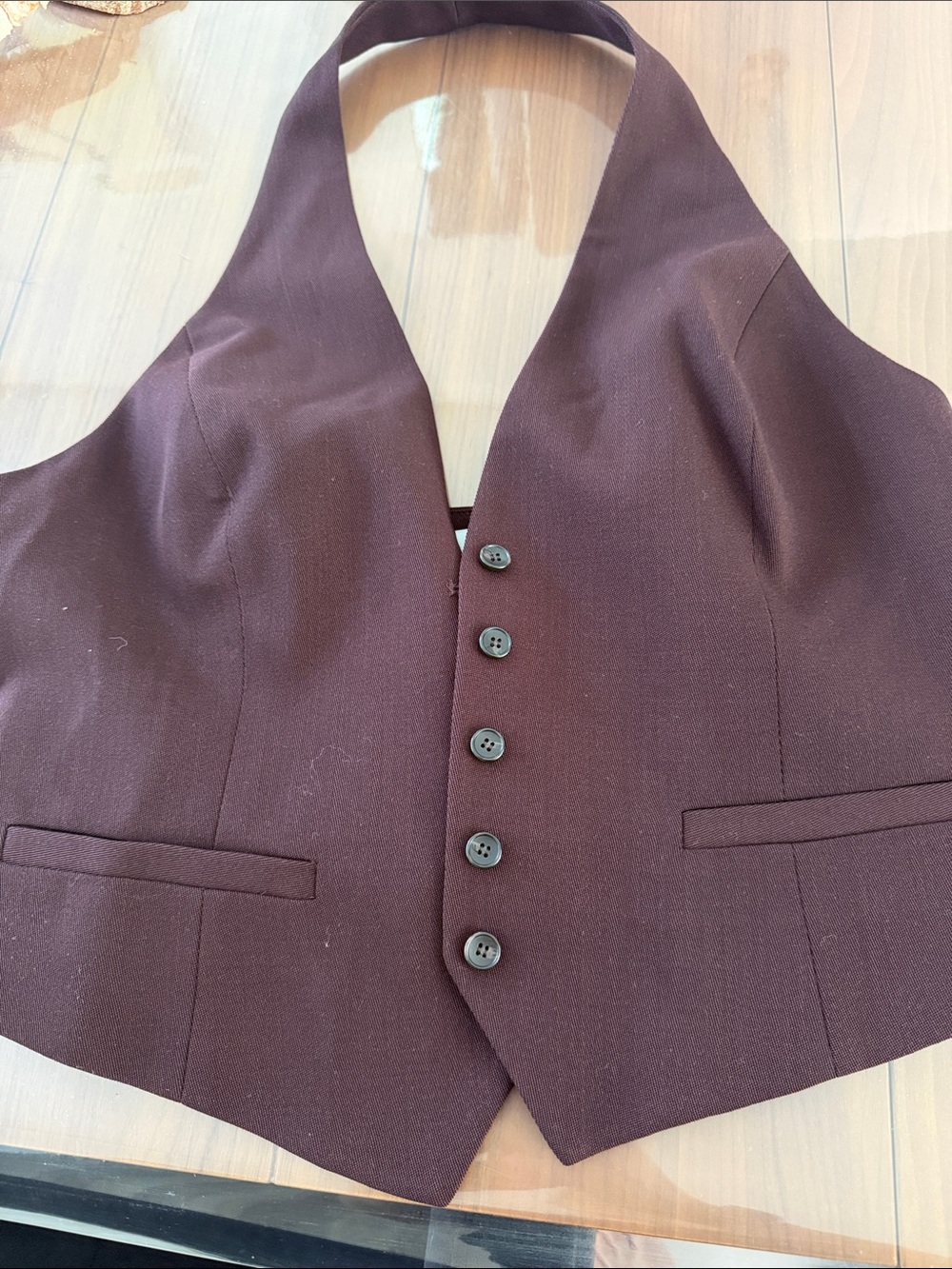 A.L.C. Men's Brown Halter Vest